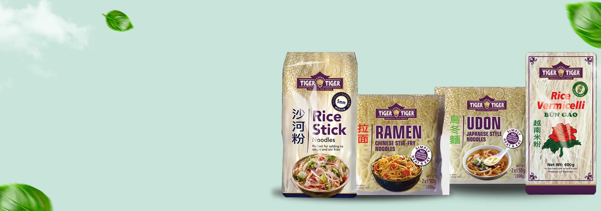 Explore the world of Noodles & Rice with Tiger Tiger